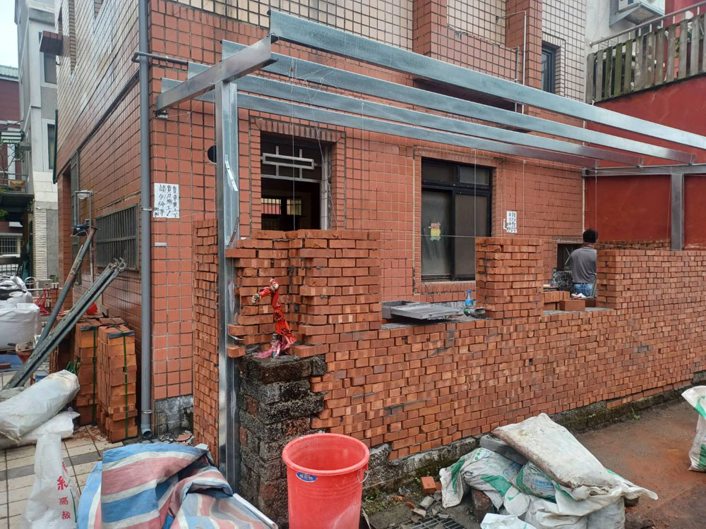台中房屋增建紅磚工程